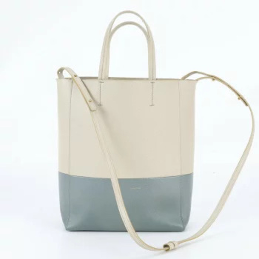Celine Vertical Cabas Leather 2Way Crossbody Tote Wre Black